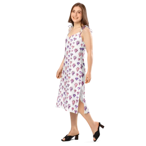 Amethyst Confetti on a Slip Dress