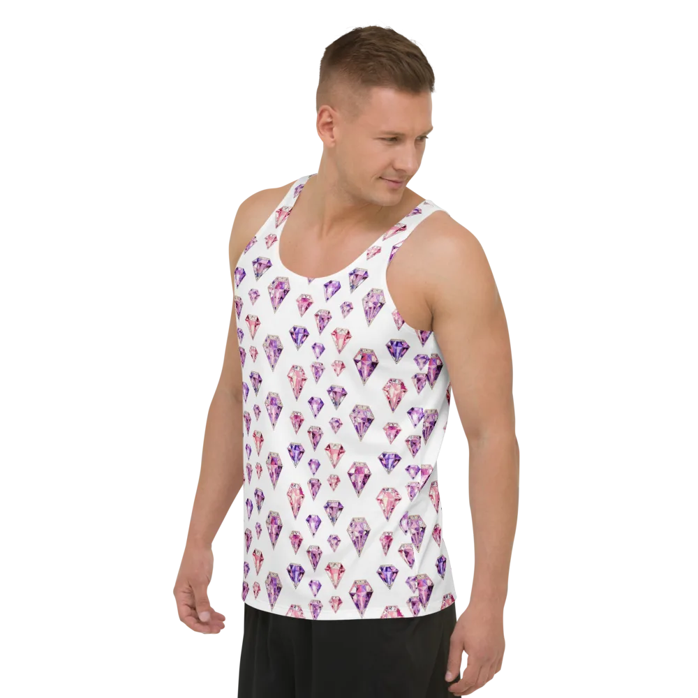 Amethyst Confetti on Men's Tank Top — Left Front