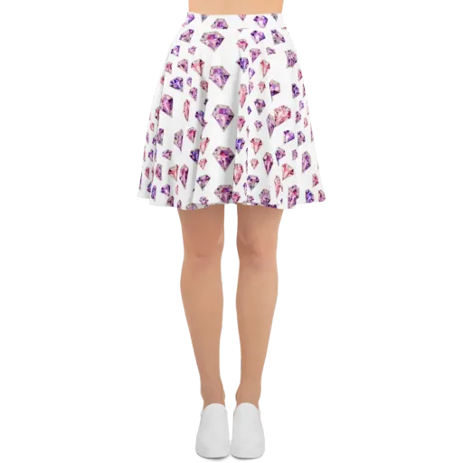 Amethyst Confetti on a Skater Skirt