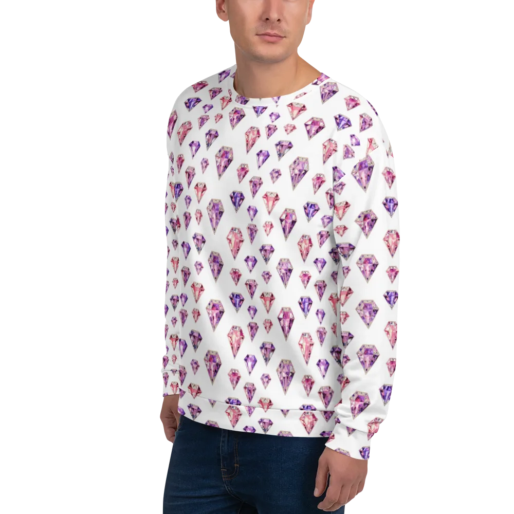 Amethyst Confetti on Sweatshirt — Left Front