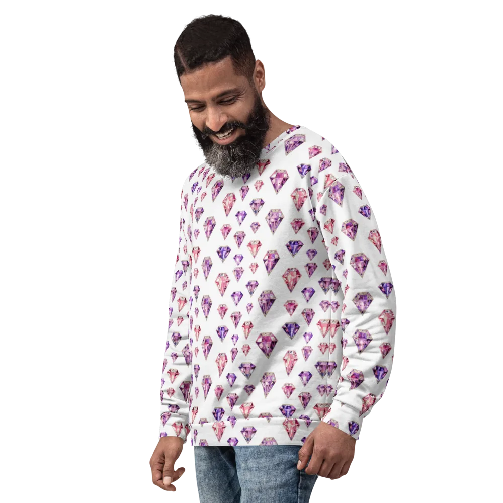 Amethyst Confetti on Sweatshirt — Left Front