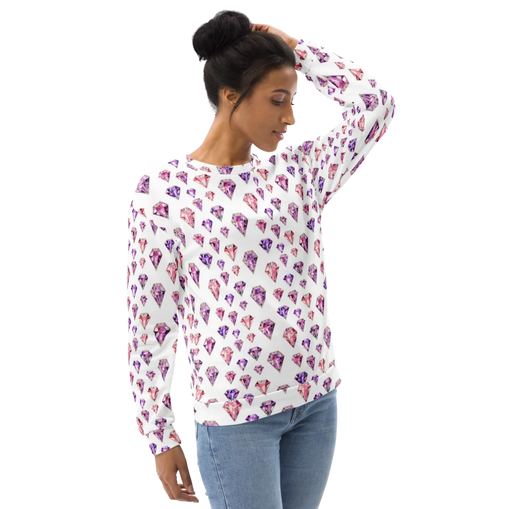 Amethyst Confetti on Sweatshirt — Right Front