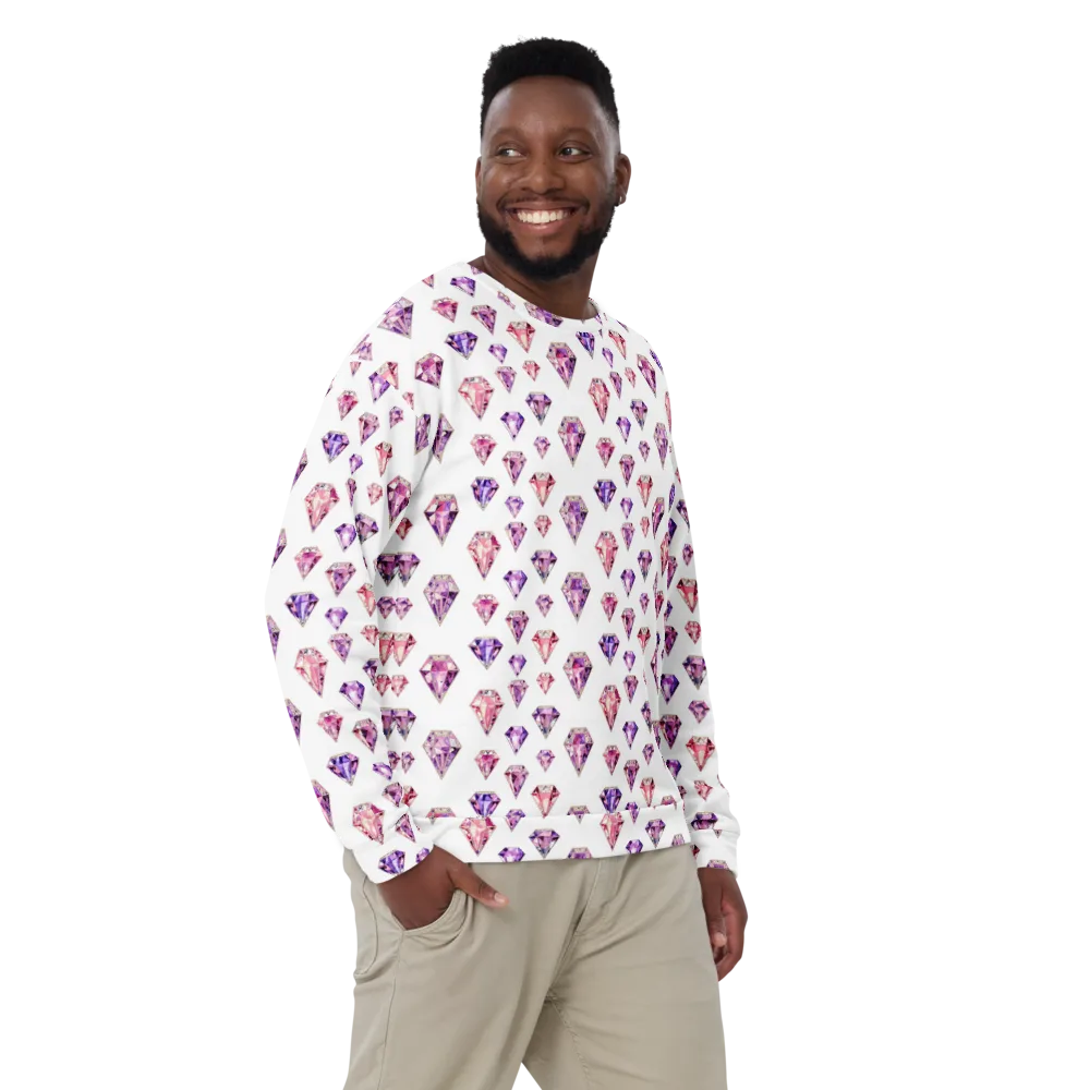 Amethyst Confetti on Sweatshirt — Front