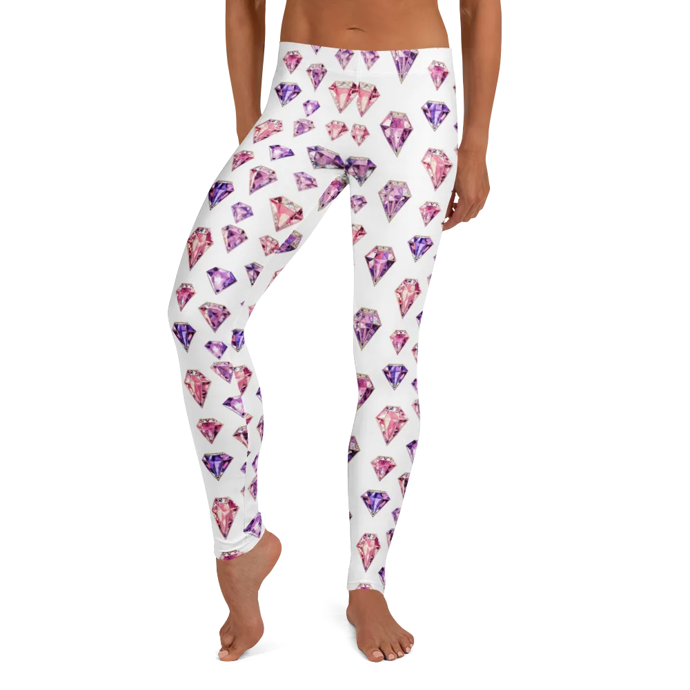 Amethyst Confetti on Leggings — Front