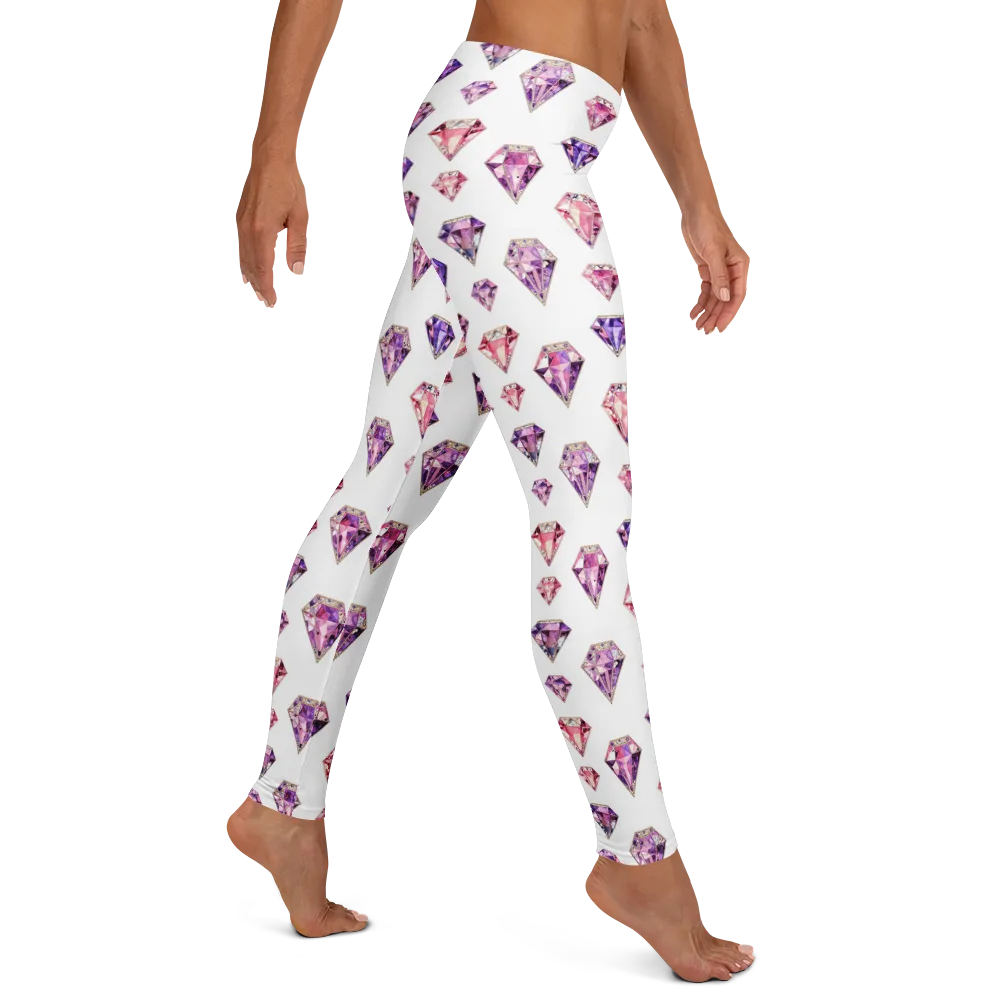 Amethyst Confetti on Leggings — Right