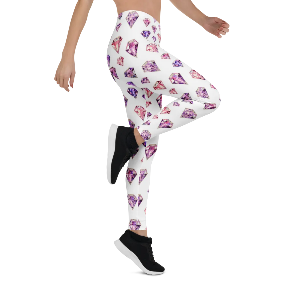 Amethyst Confetti on Leggings — Right