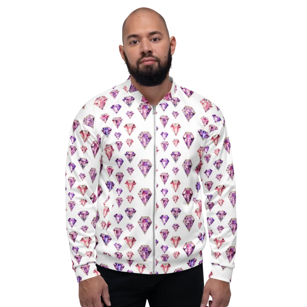 Amethyst Confetti on Bomber Jacket — Front