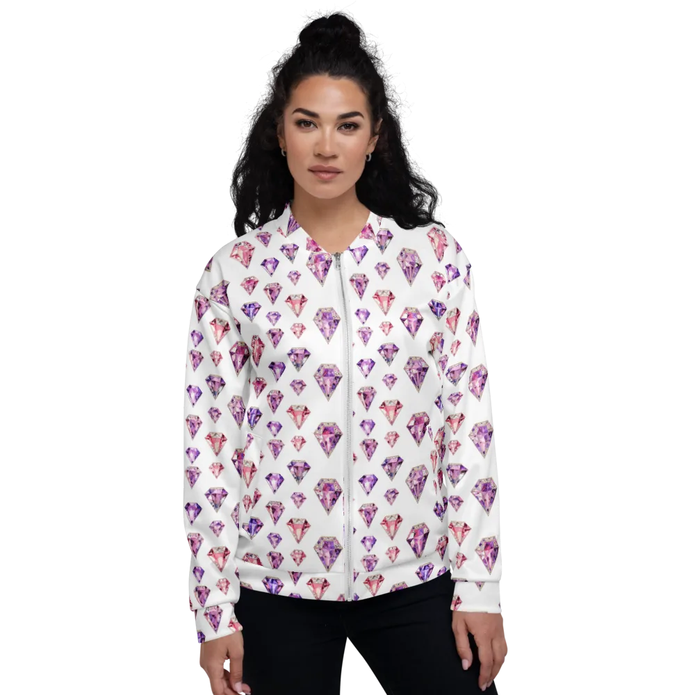 Amethyst Confetti on Bomber Jacket — Front