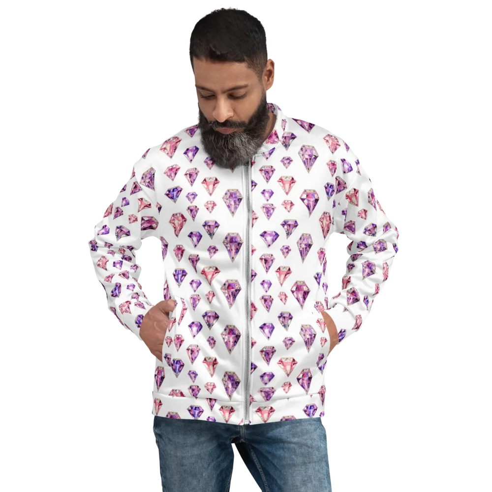 Amethyst Confetti on Bomber Jacket — Front