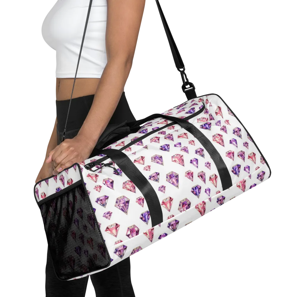 Amethyst Confetti on Duffle Bag — Front