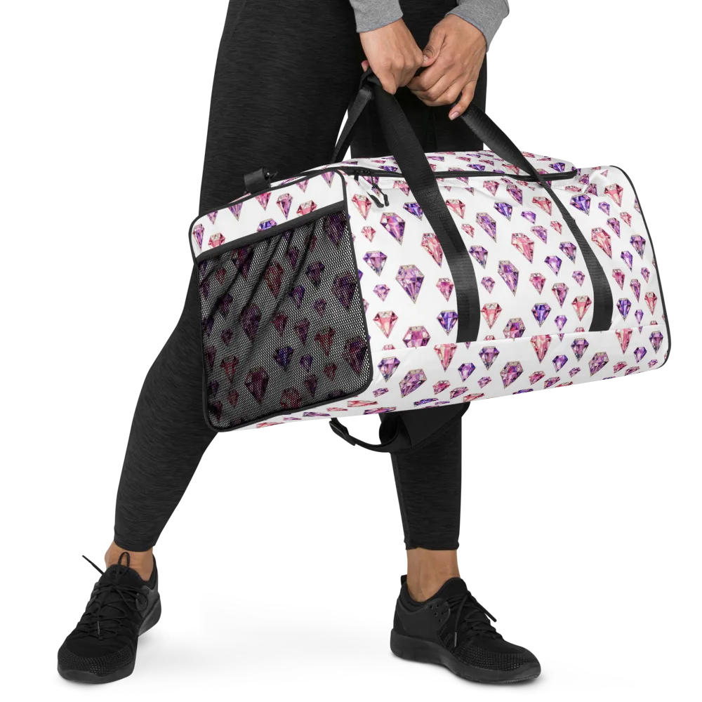 Amethyst Confetti on Duffle Bag — Right Front