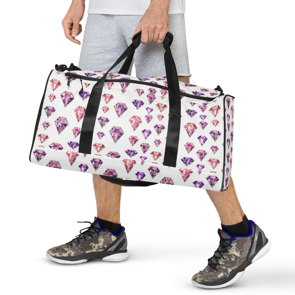 Amethyst Confetti on Duffle Bag — Front