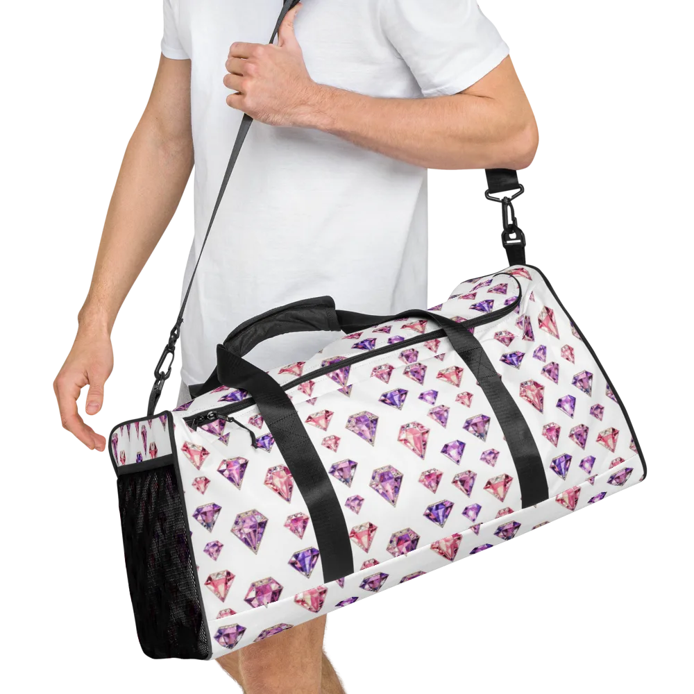 Amethyst Confetti on Duffle Bag — Right Front