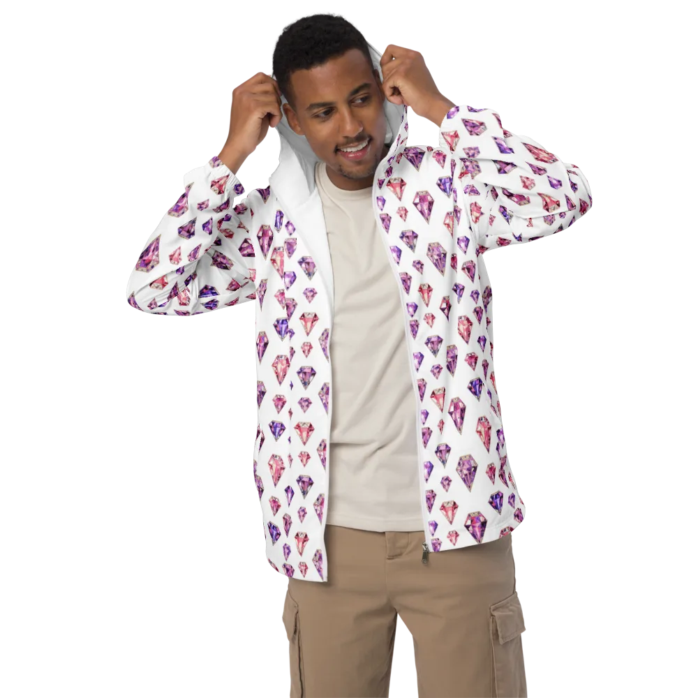 Amethyst Confetti on Men's Windbreaker — Front