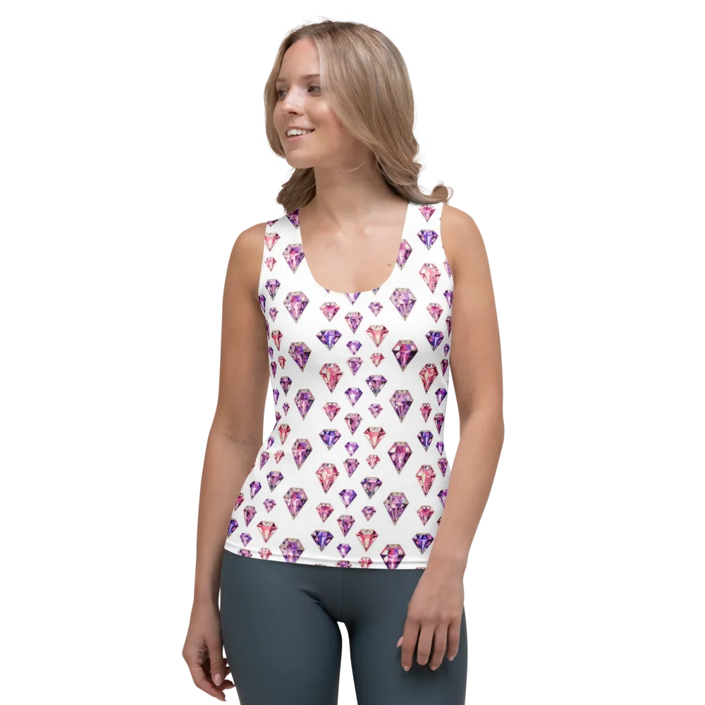 Amethyst Confetti on Women's Tank Top — Front