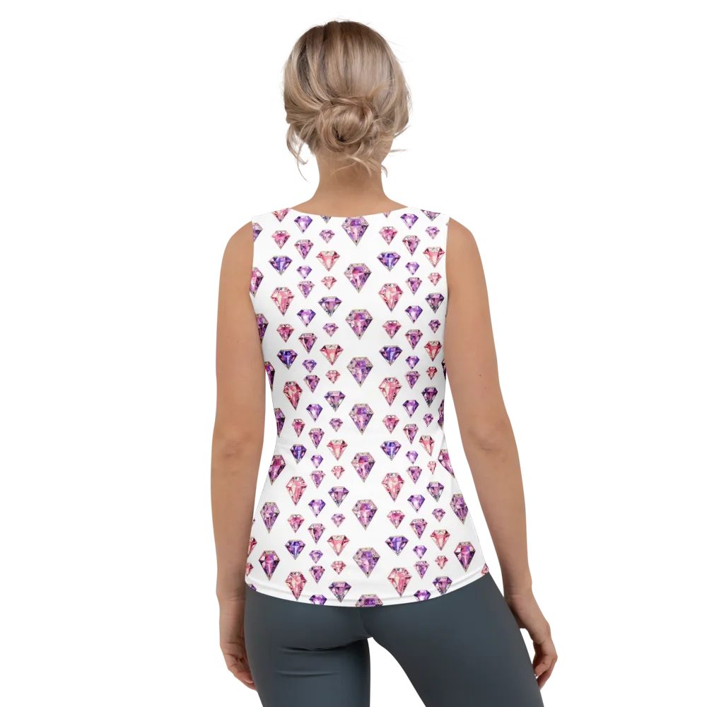 Amethyst Confetti on Women's Tank Top — Back