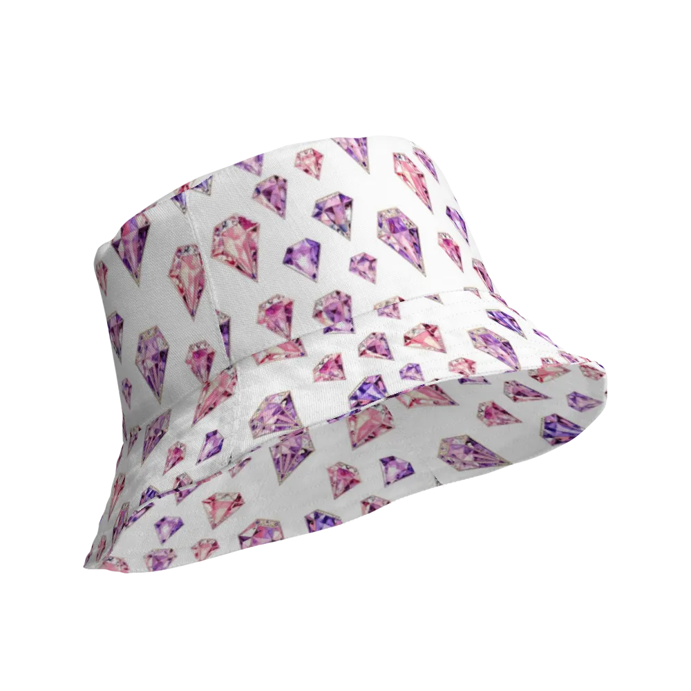 Amethyst Confetti on Reversible Bucket Hat — Product details Outside