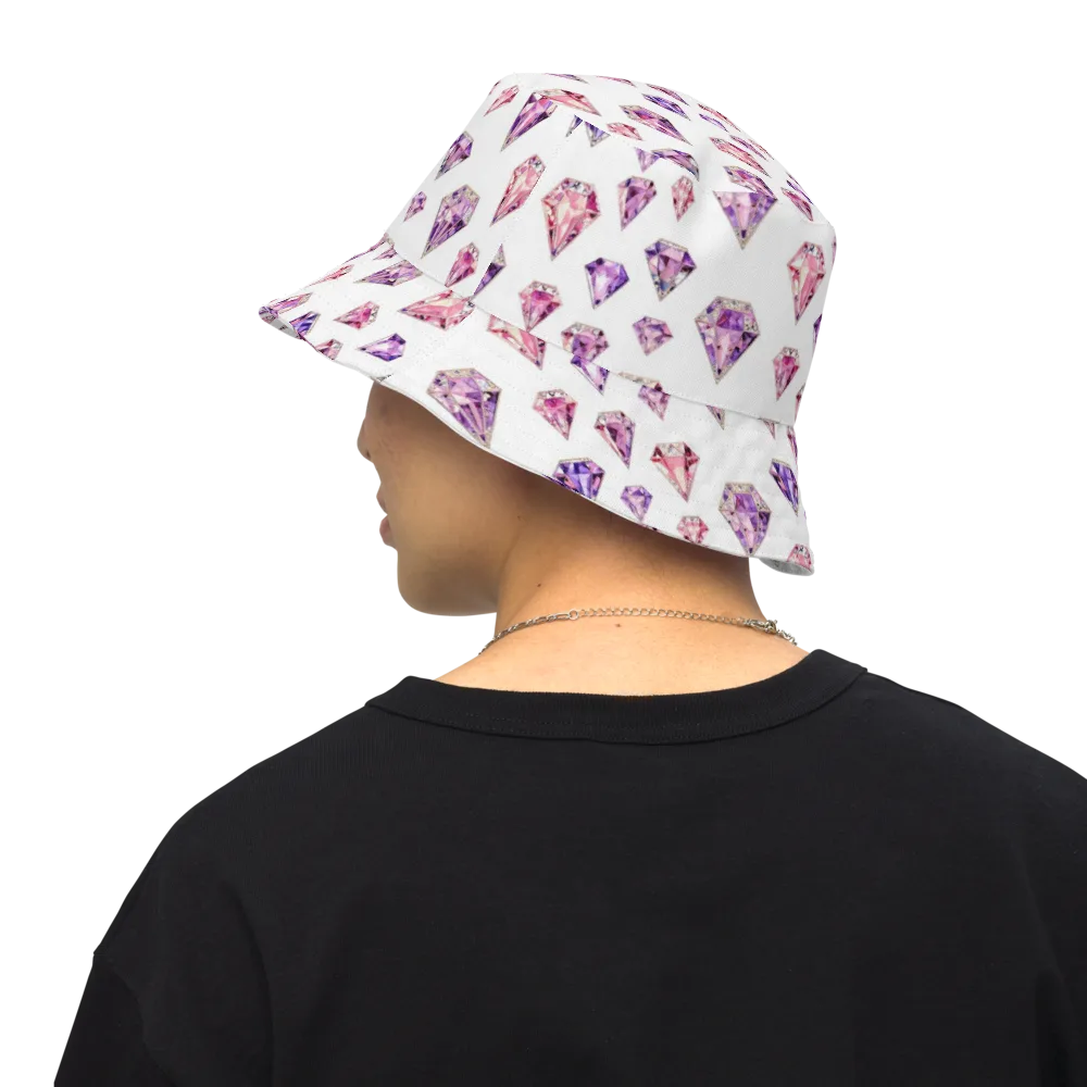 Amethyst Confetti on Reversible Bucket Hat — Back Inside