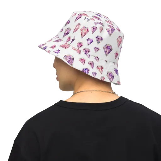 Amethyst Confetti on a Reversible Bucket Hat