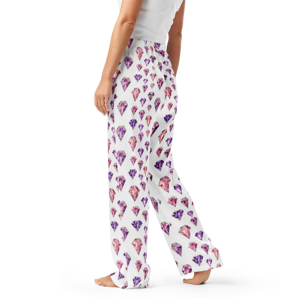 Amethyst Confetti on Women's Pajama Pants — Left