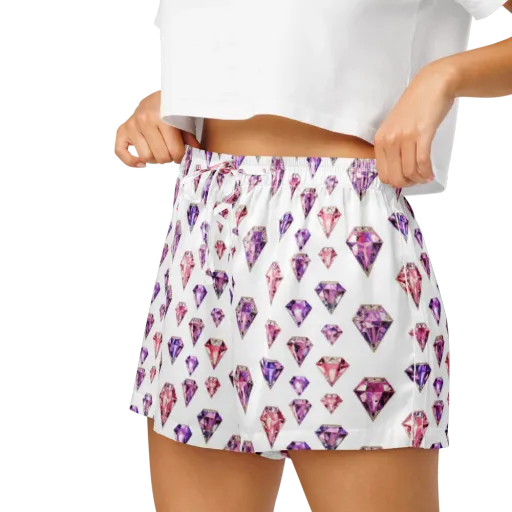 Amethyst Confetti on a Women's Pajama Shorts