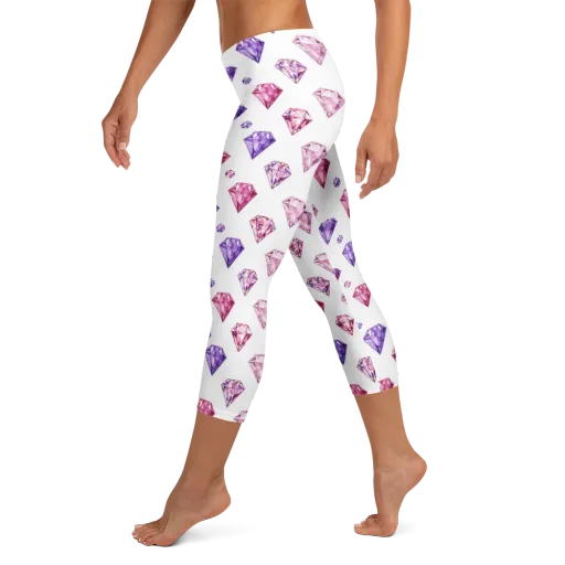 Diamond Daydream on a Capri Leggings