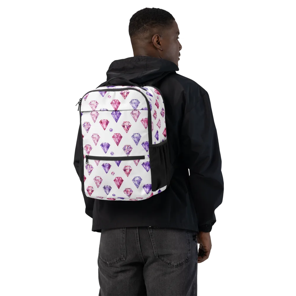 Diamond Daydream on Utility Backpack — Back
