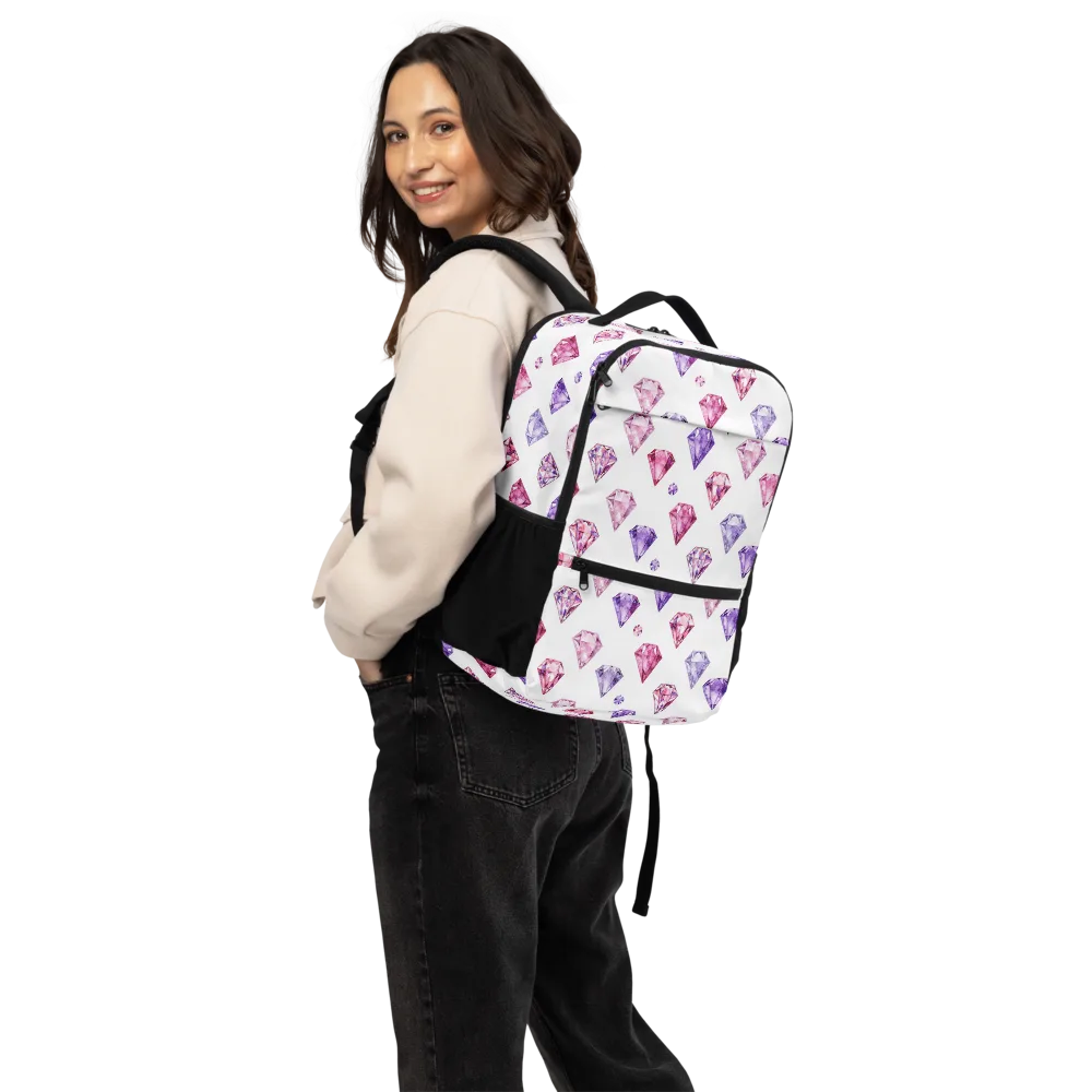 Diamond Daydream on Utility Backpack — Back