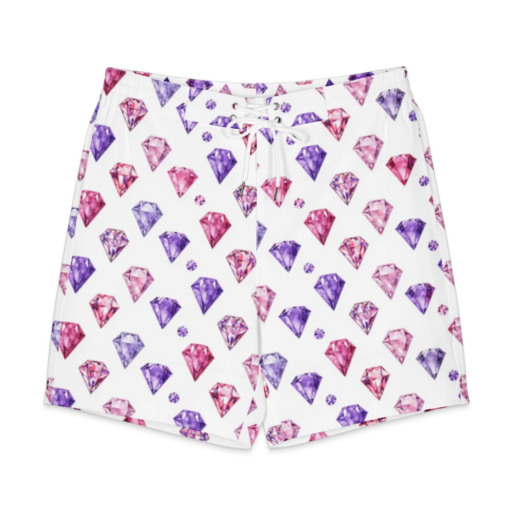 Diamond Daydream on Men's Board Shorts — Front