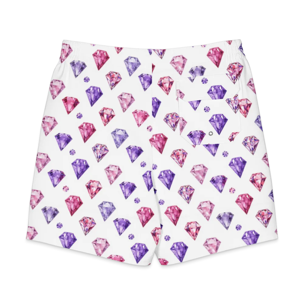 Diamond Daydream on Men's Board Shorts — Back