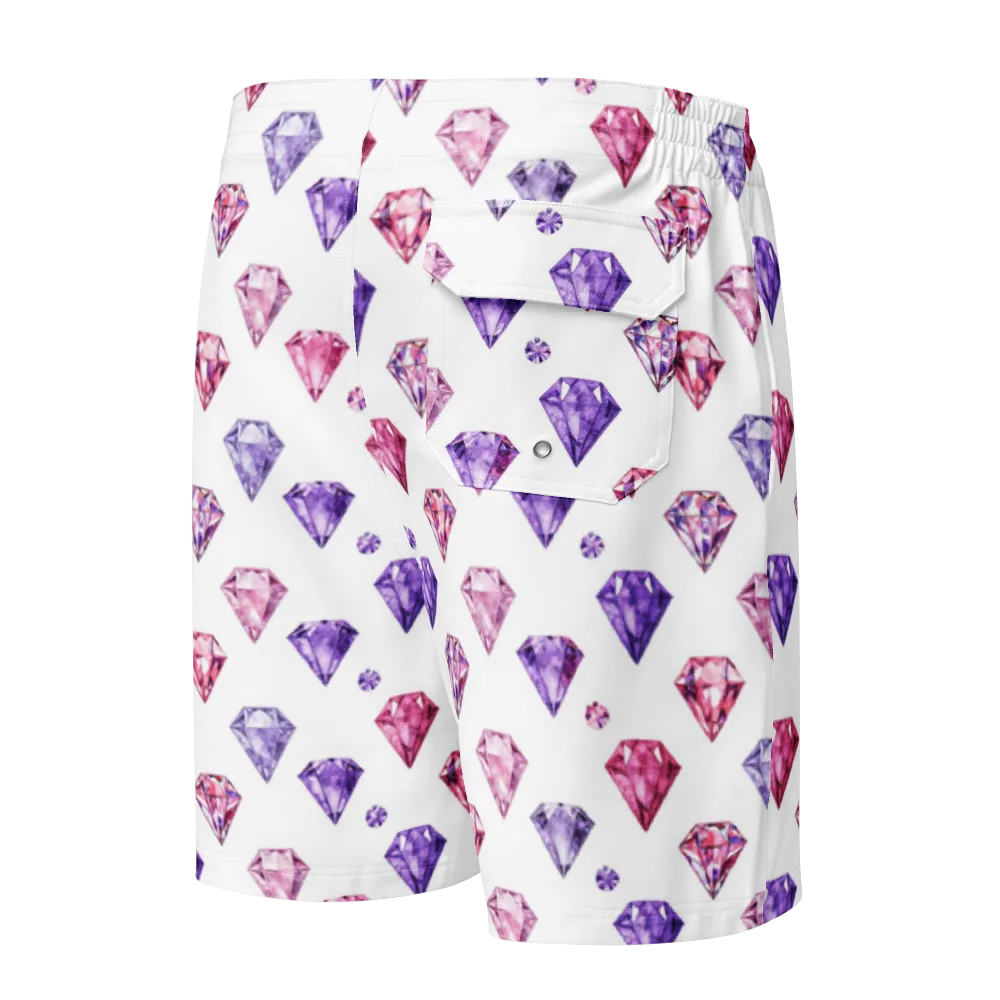 Diamond Daydream on Men's Board Shorts — Back