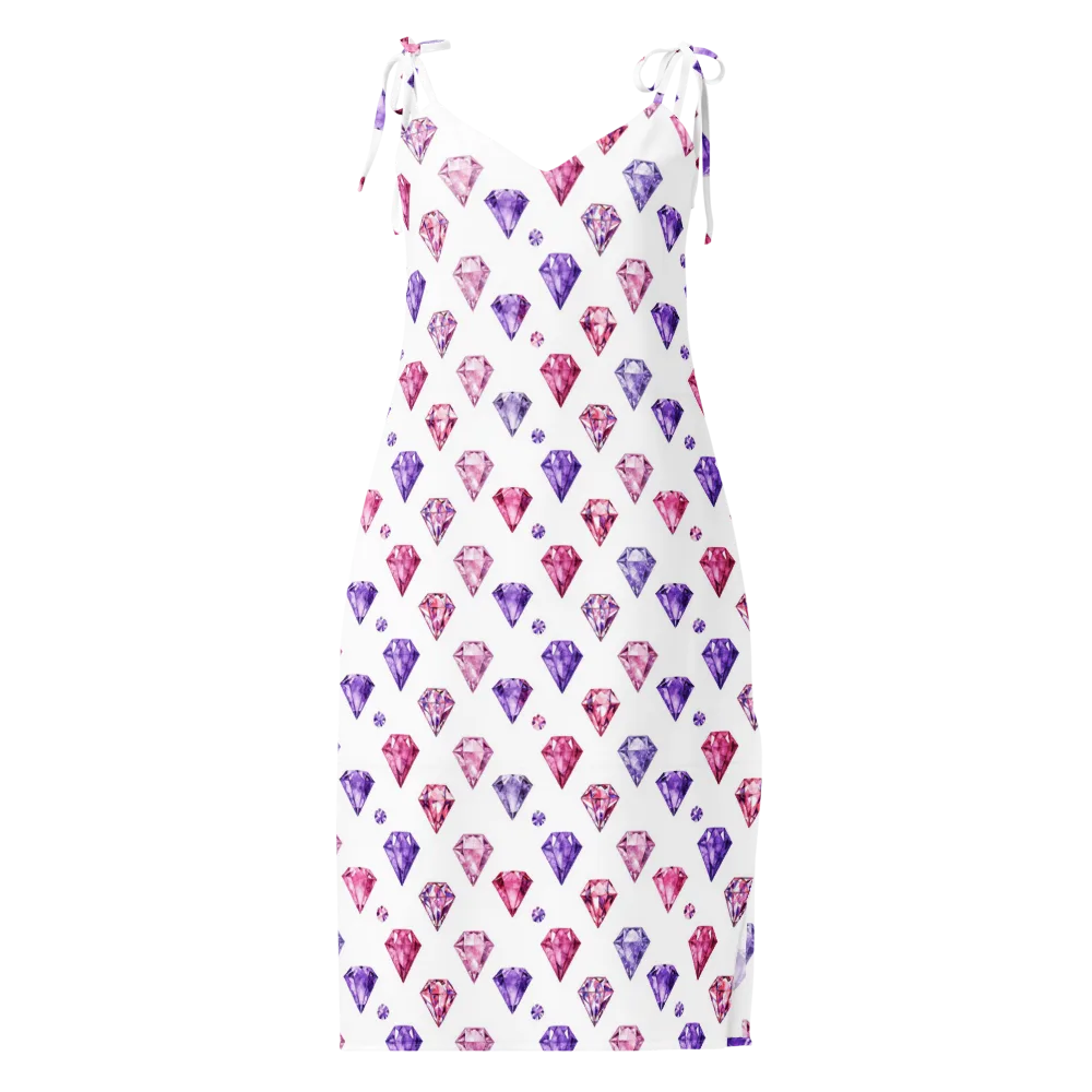 Diamond Daydream on Slip Dress — Front
