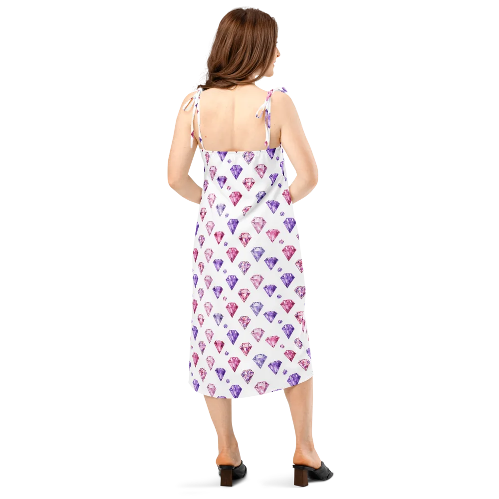 Diamond Daydream on Slip Dress — Back