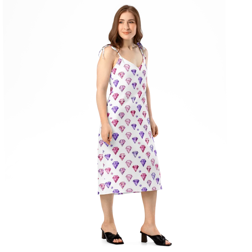 Diamond Daydream on Slip Dress — Right Front
