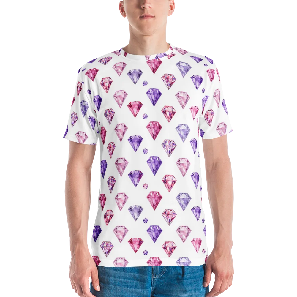 Diamond Daydream on Men's Crew Neck T-Shirt — Front