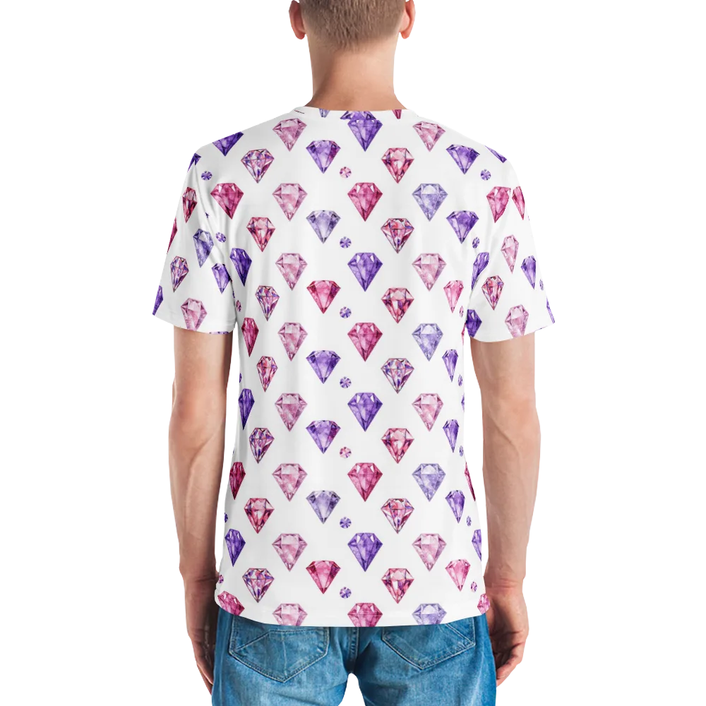 Diamond Daydream on Men's Crew Neck T-Shirt — Back
