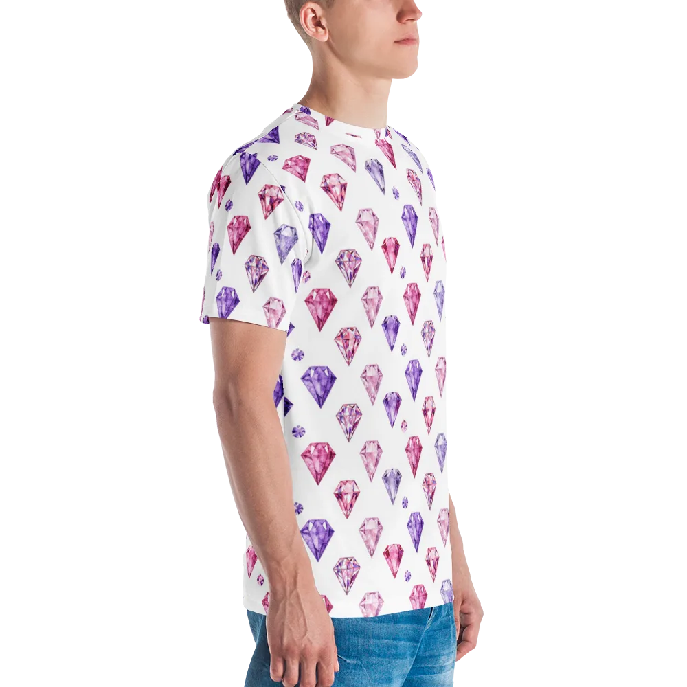 Diamond Daydream on Men's Crew Neck T-Shirt — Right
