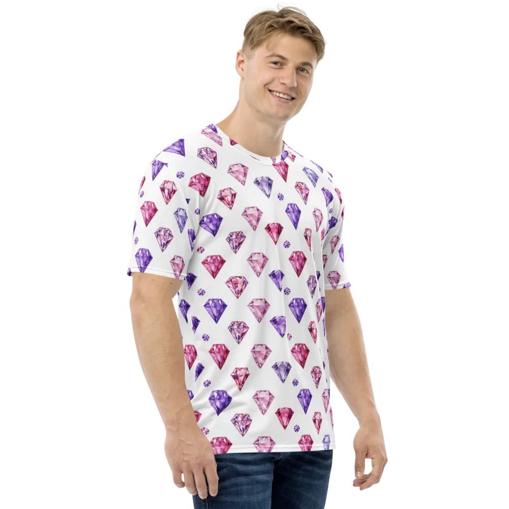 Diamond Daydream on Men's Crew Neck T-Shirt — Right