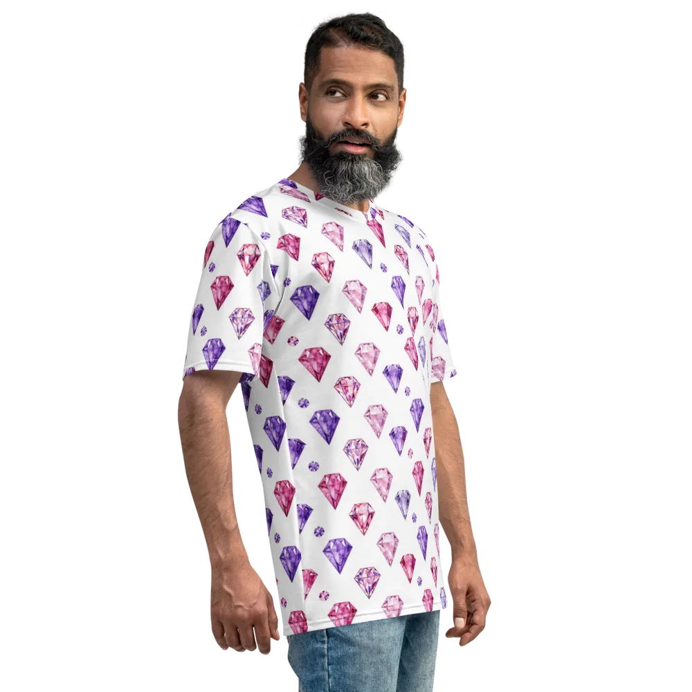 Diamond Daydream on Men's Crew Neck T-Shirt — Right