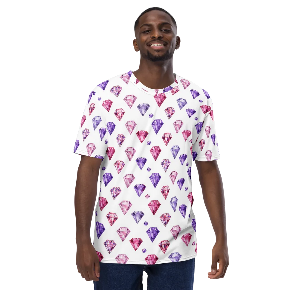 Diamond Daydream on Men's Crew Neck T-Shirt — Front