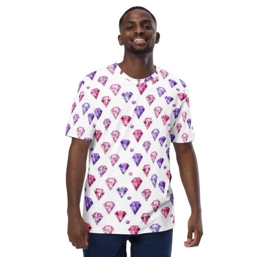 Diamond Daydream on a Men's Crew Neck T-Shirt