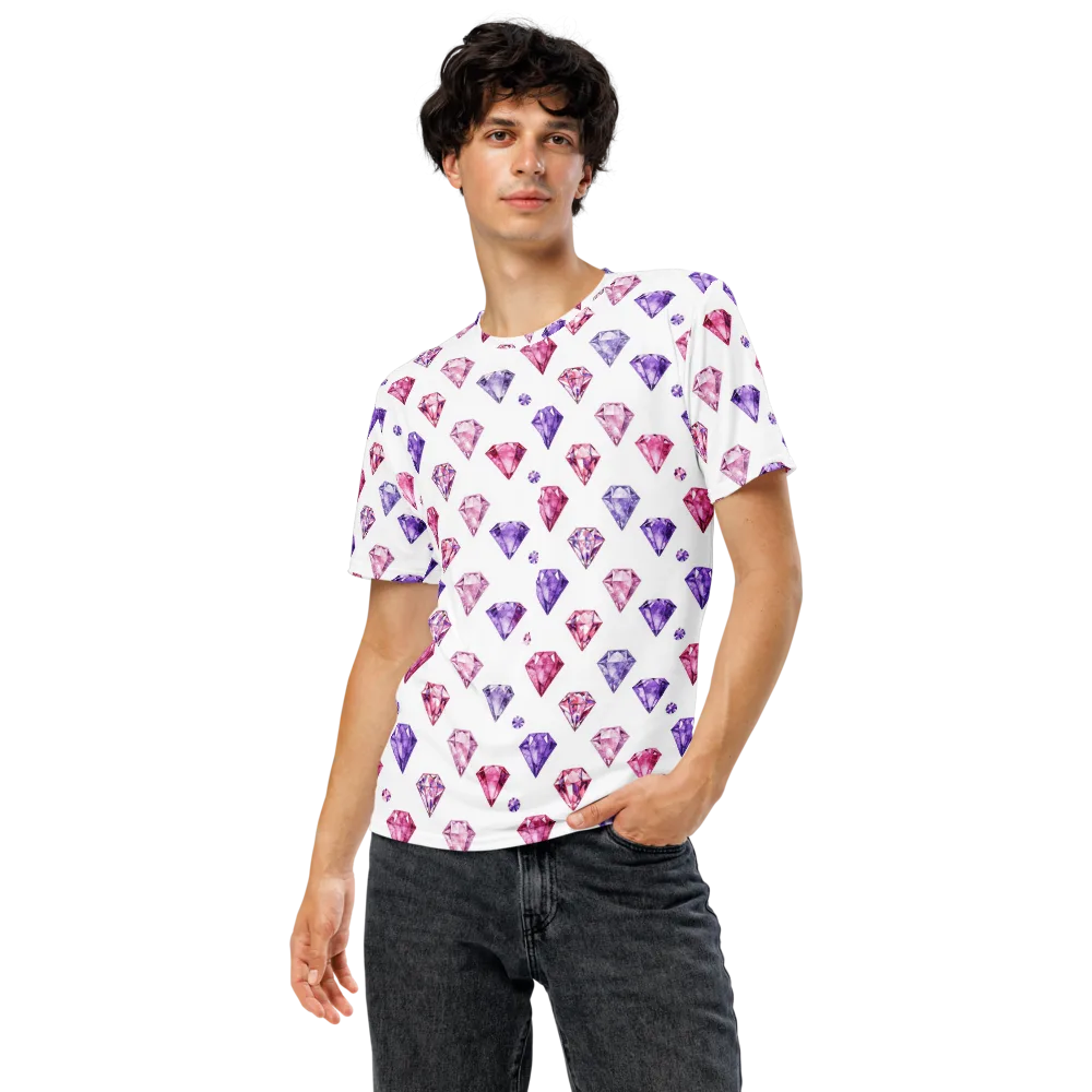 Diamond Daydream on Men's Crew Neck T-Shirt — Front