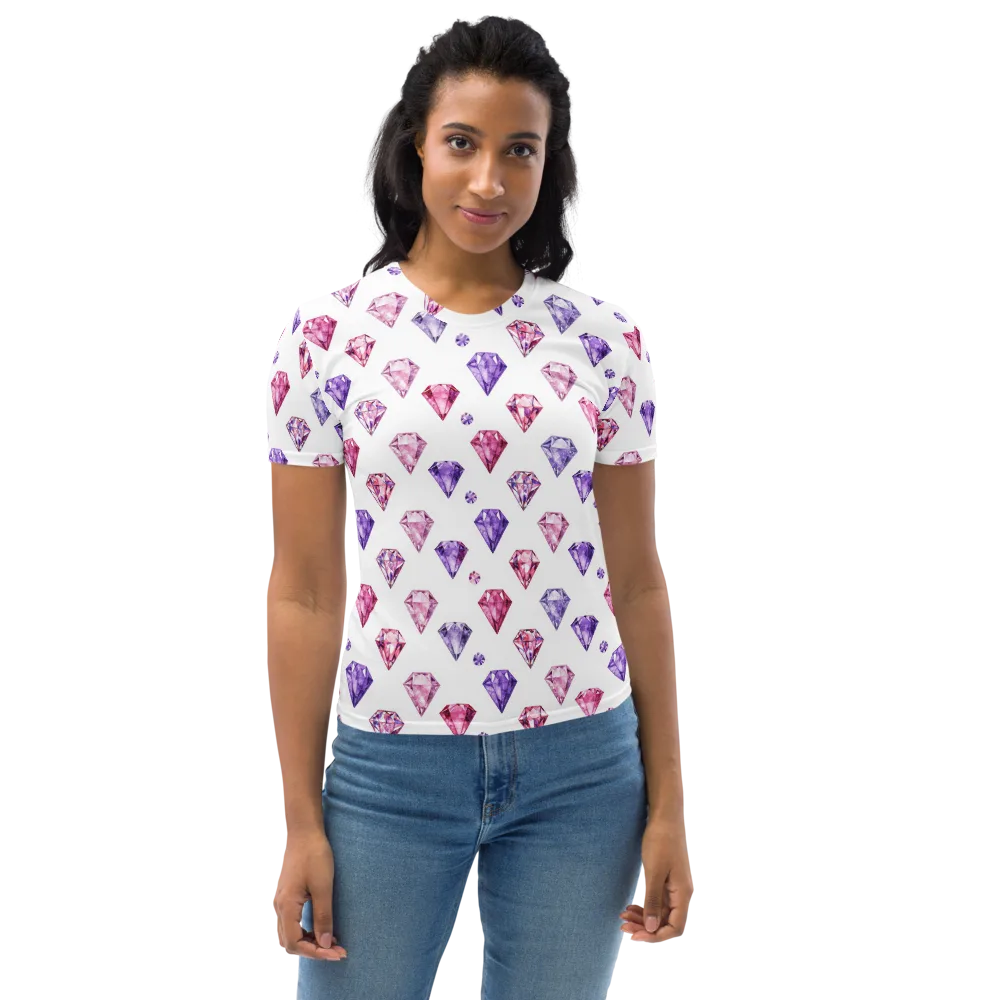 Diamond Daydream on Women's Crew Neck T-Shirt — Front