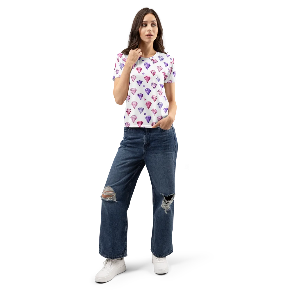 Diamond Daydream on Women's Crew Neck T-Shirt — Front