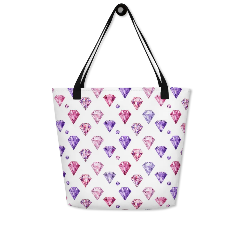 Diamond Daydream on Large Tote Bag W/ Pocket — Front
