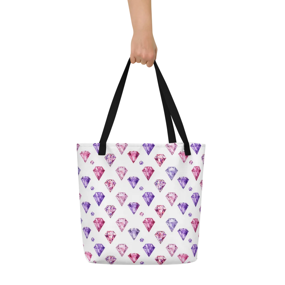 Diamond Daydream on Large Tote Bag W/ Pocket — Front