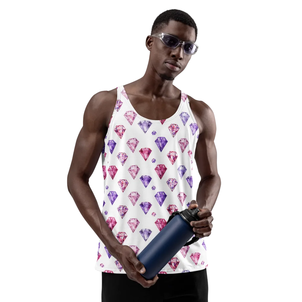 Diamond Daydream on Men's Tank Top — Front