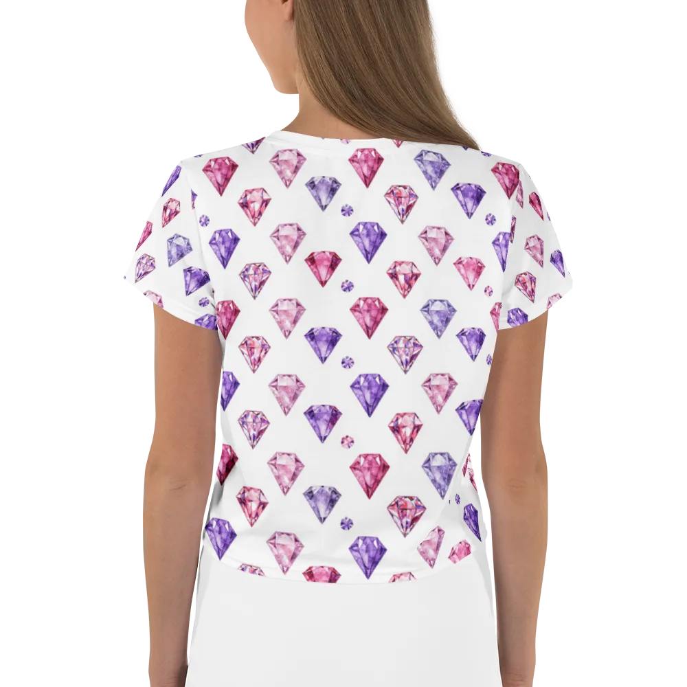 Diamond Daydream on Crop Tee — Back