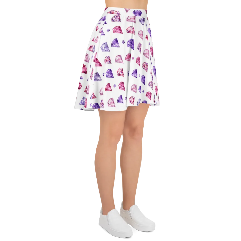 Diamond Daydream on Skater Skirt — Right