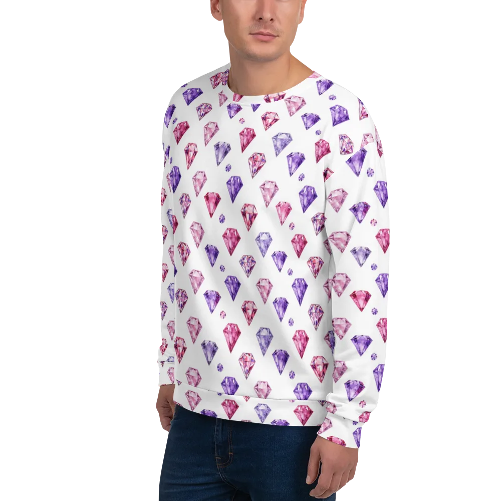 Diamond Daydream on Sweatshirt — Left Front